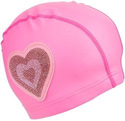 Bling2O badmuts voor kinderen - hartjes motief - kleurrijk siliconen zwemaccessoire