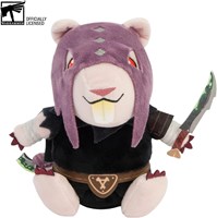 Lamaze knuffel Skaven fantasy pluche figuur 15 cm paars-3
