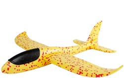 Vliegtuig foam speelgoed 48cm multicolor - Sun Fun gooi vliegtuig