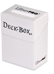 Ultra Pro deckbox speelkaarten opbergdoos wit - solide bescherming