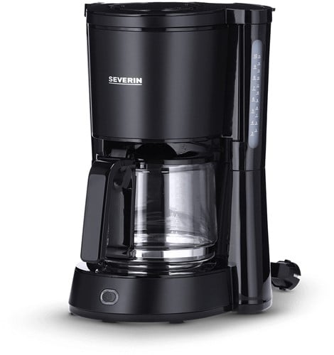 Severin Koffiezetapparaat 1000W mat zwart   KA 9554