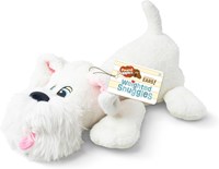 Basic Fun knuffelhond pluche - Pound Puppies Weighted Snuggles wit hondje