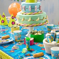 Folat Bumba servetten - Kinderfeestje servetten 20 stuks blauw-2