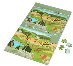SCRATCH 2 In 1 Magnetische Puzzel - Ontdekkingsspel - Savanne