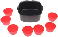 Philips Airfryer bakaccessoire set L met muffinvormen en receptenboekje