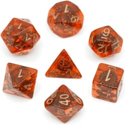 Foam Brain Games dobbelstenen set Copper Gears voor RPG spellen