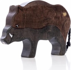 Lilu houten wild zwijn bosdier FSC handbeschilderd speelgoed 13,5cm