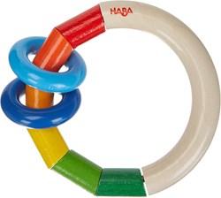 Haba houten rammelaar Kringelringel - baby speelgoed kleurrijk