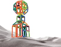 GeoSmart magnetisch bouwspeelgoed GeoSpace Station 70-delig ruimtestation-2