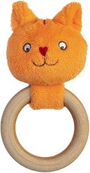 Happy Horse Dikkie Dik houten bijtring - 13 cm baby rammelaar