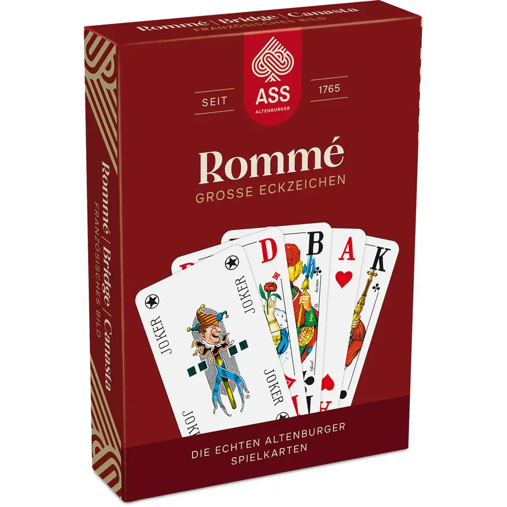 ASS Altenburger kaartspel Rommé grote kaarten Franse uitvoering