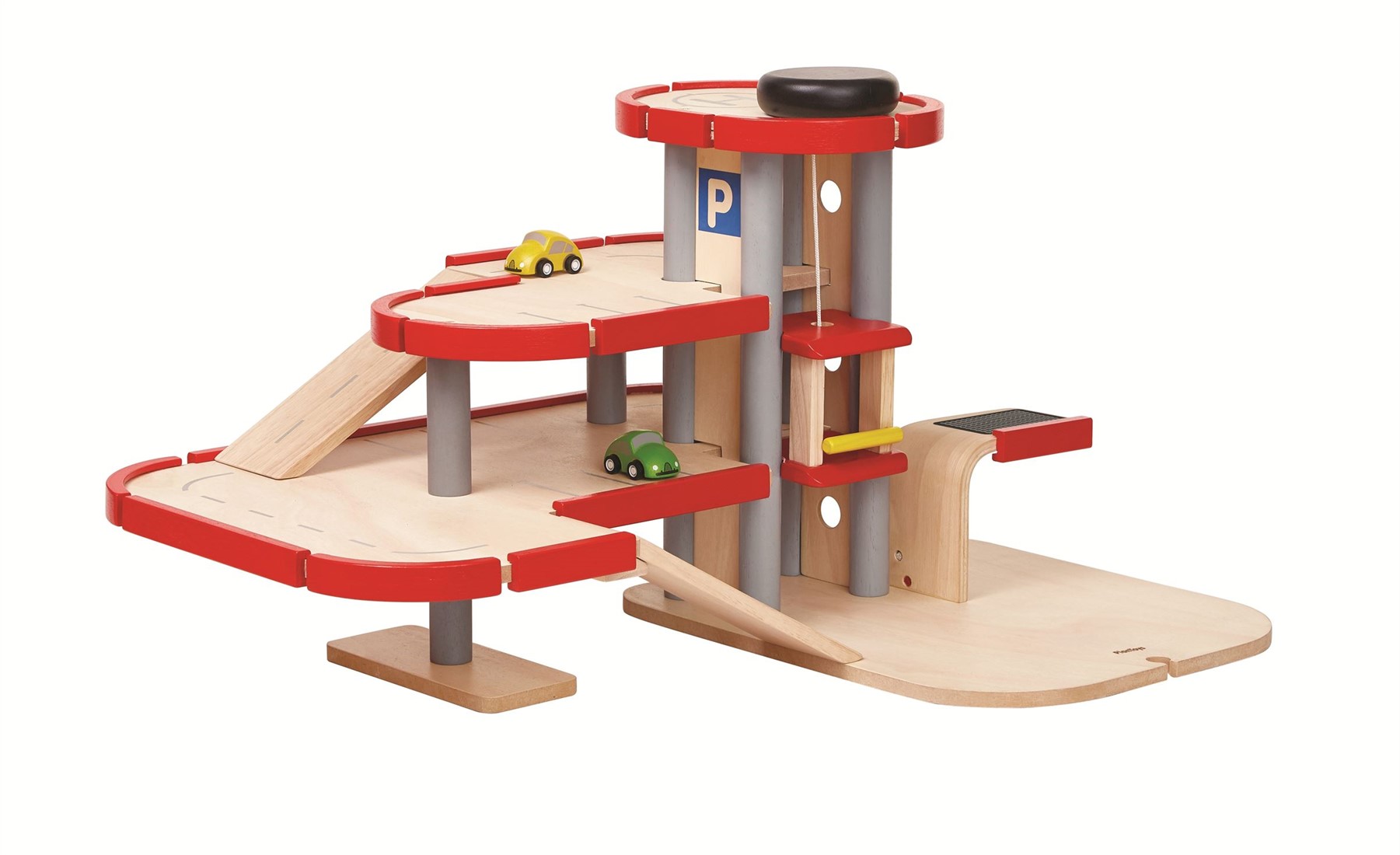 jungle Installeren paling Plan Toys houten speelgoed garage