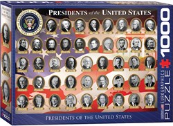 Eurographics puzzel Verenigde Staten presidenten - 1000 stukjes karton