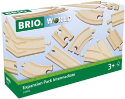 Brio houten treinbaan uitbreidingsset midi - 16-delig rails pakket