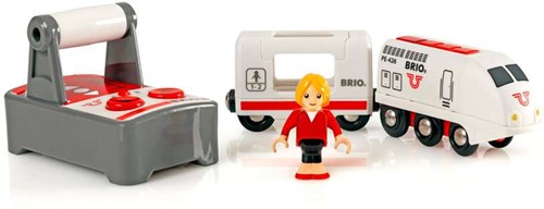 Brio RC locomotief met afstandsbediening - witte trein - 33510 - speelgoedtrein-3