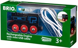 Brio Oplaadbare locomotief trein met mini USB-kabel - 33599 - duurzaam speelgoed
