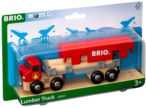 Brio Houttransportvrachtwagen speelgoedtruck - magnetisch houten speelgoed