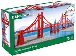 Brio houten hangbrug - Dubbele brug voor treinset - 33683