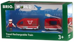 Brio Oplaadbare rode passagierstrein met USB kabel - speelgoedtrein