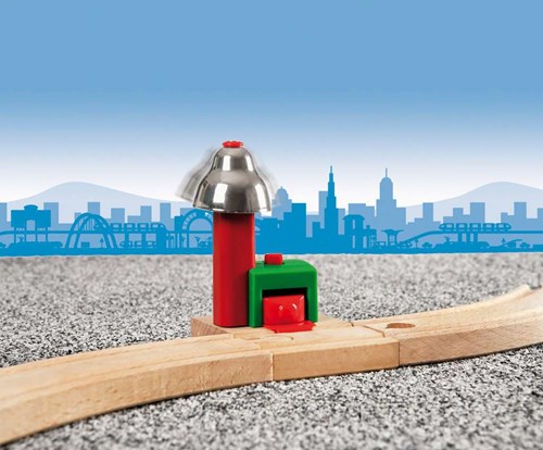 Brio Magnetisch belsignaal - Speelgoed treinaccessoire rood-3