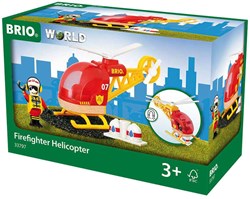 Brio brandweer helikopter speelgoed - rescue helikopter 33797