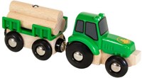 Brio Tractor met aanhanger - houten speelgoed tractor voor kinderen-2