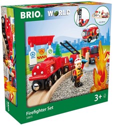 Brio treinset brandweer - Speelgoed treinset met brandweer thema
