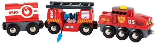 Brio brandweer trein speelgoed - Trein van de brandweer 33844-3
