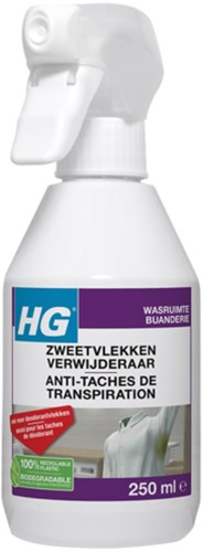 HG zweetvlekkenverwijderaar spray 250ml voor kleding en textiel
