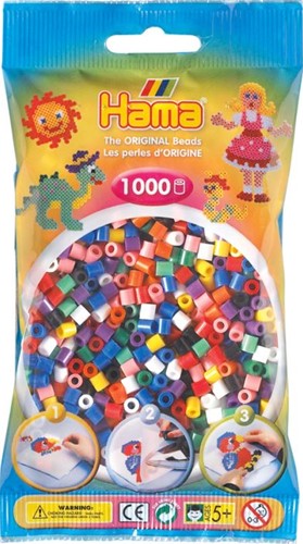 Hama Strijkkralen 1000 Stuks Primaire Kleuren