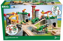 Brio Cargo Mountain Set - houten treinbaan met berg en kraan