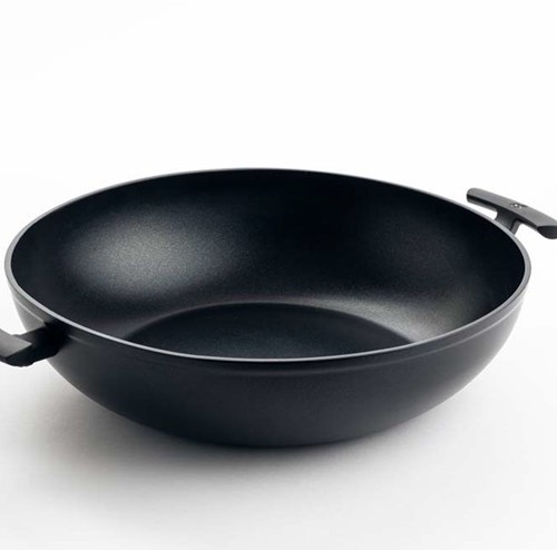BK wokpan inductie keramisch 36 cm zwart PFAS-vrij aluminium-3