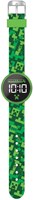Accutime Minecraft horloge LED rond met verwisselbare batterij