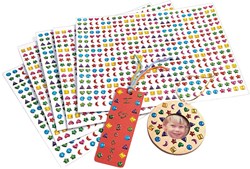 Colorations 3D Edelsteenstickers knutselpakket 2150 stuks multi kleuren