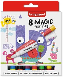 Bruynzeel magische viltstiften set 8 stuks kleurverandering