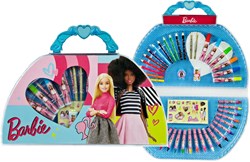 Barbie kleurkoffer creatief speelgoed roze 51-delig voor kinderen