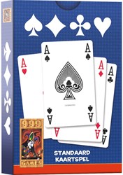 999 Games kaartspel standaard blauw - speelkaarten klassiek