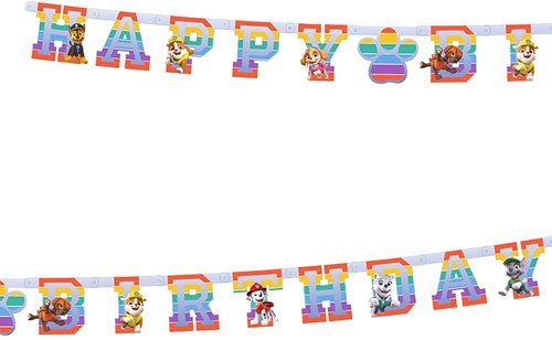 Haza PAW Patrol verjaardagsslinger - kleurrijke feestdecoratie 180cm