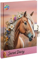 Dagboek met slot A5 Horse collection 60 pagina's voor kinderen