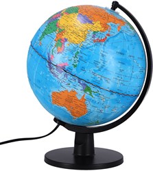 Science wereldbol LED licht educatief speelgoed 25 cm Nederlands