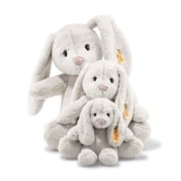 Steiff knuffel Soft Cuddly Friends konijn Hoppie, lichtgrijs-2