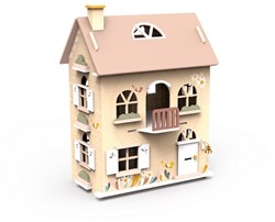 Speedy Monkey houten poppenhuis bloemenhuisje FSC gecertificeerd 3 jaar+