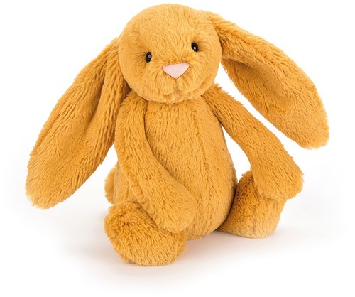 Jellycat knuffel bashful bunny saffron medium 31cm