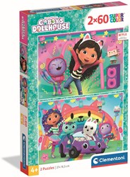 Clementoni puzzel Gabby's Dollhouse 2x60 stukjes speelgoed
