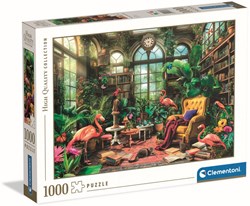 Clementoni puzzel 1000 stukjes The Greenhouse Library 2025 puzzelspel