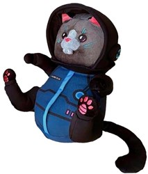 Asmodee knuffel Nemesis Space Cat - blauw polyester speelgoed