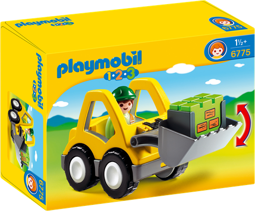 Playmobil 1.2.3 - Graafmachine met werkman 6775