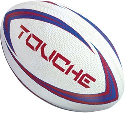 Mondo rugbybal Touche 29cm multicolor - rugby speelgoedbal