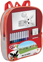 Multiprint Bing rugzak stempelset met viltstiften en stickers