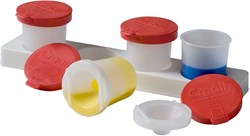 Creall verfpotten houder - anti-knoei potten 320ml 4 stuks set